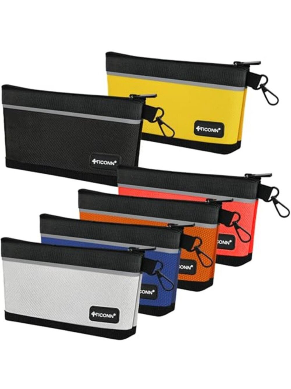 Heavy Duty Tool Pouch Waterproof Utility Zipper Bag Organizer With Clip
